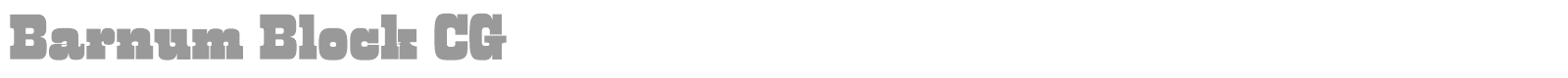 Barnum Block CG font preview